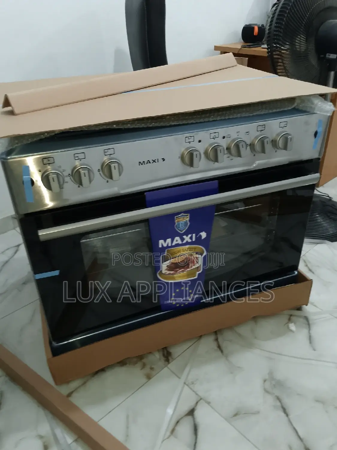 MAXI Free Standing Gas Cooker- MAXI 60x90 4+2 Inox