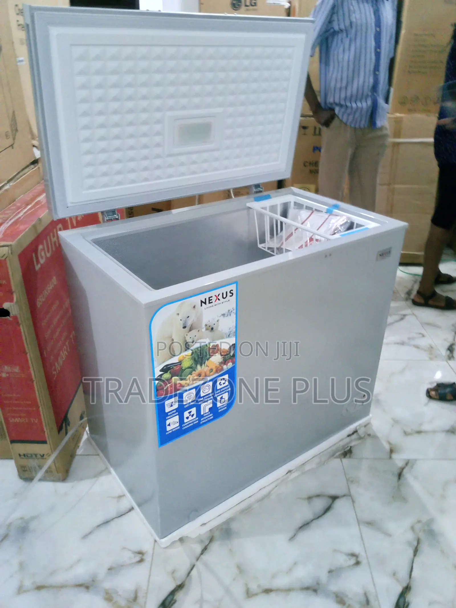 Durable Nexus Chestr Freezer With Removable Basket