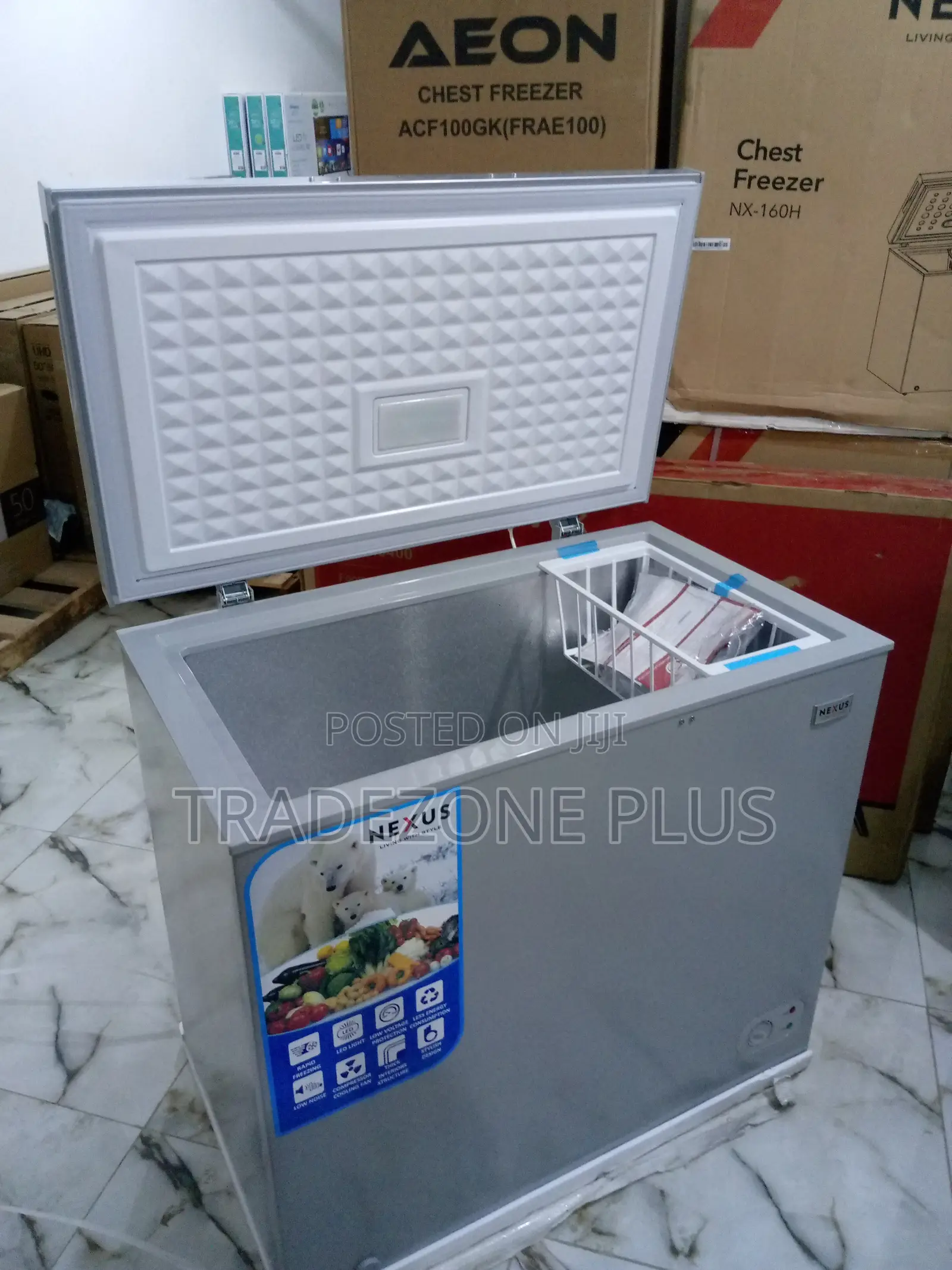 Durable Nexus 200L Chest Freezer With Removable Basket