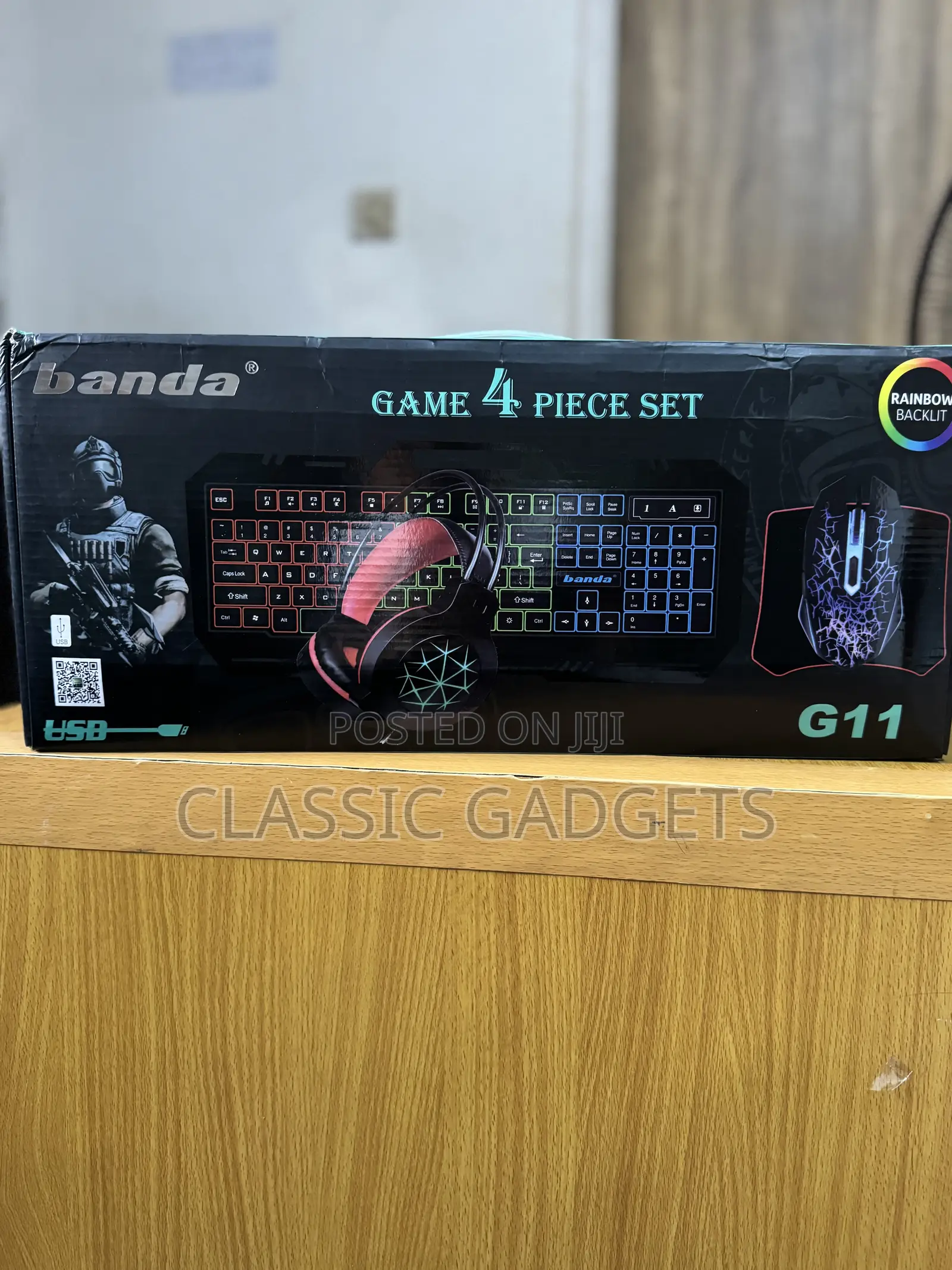 Banda G11 4 in 1 Computer Set, Gaming Keyboard