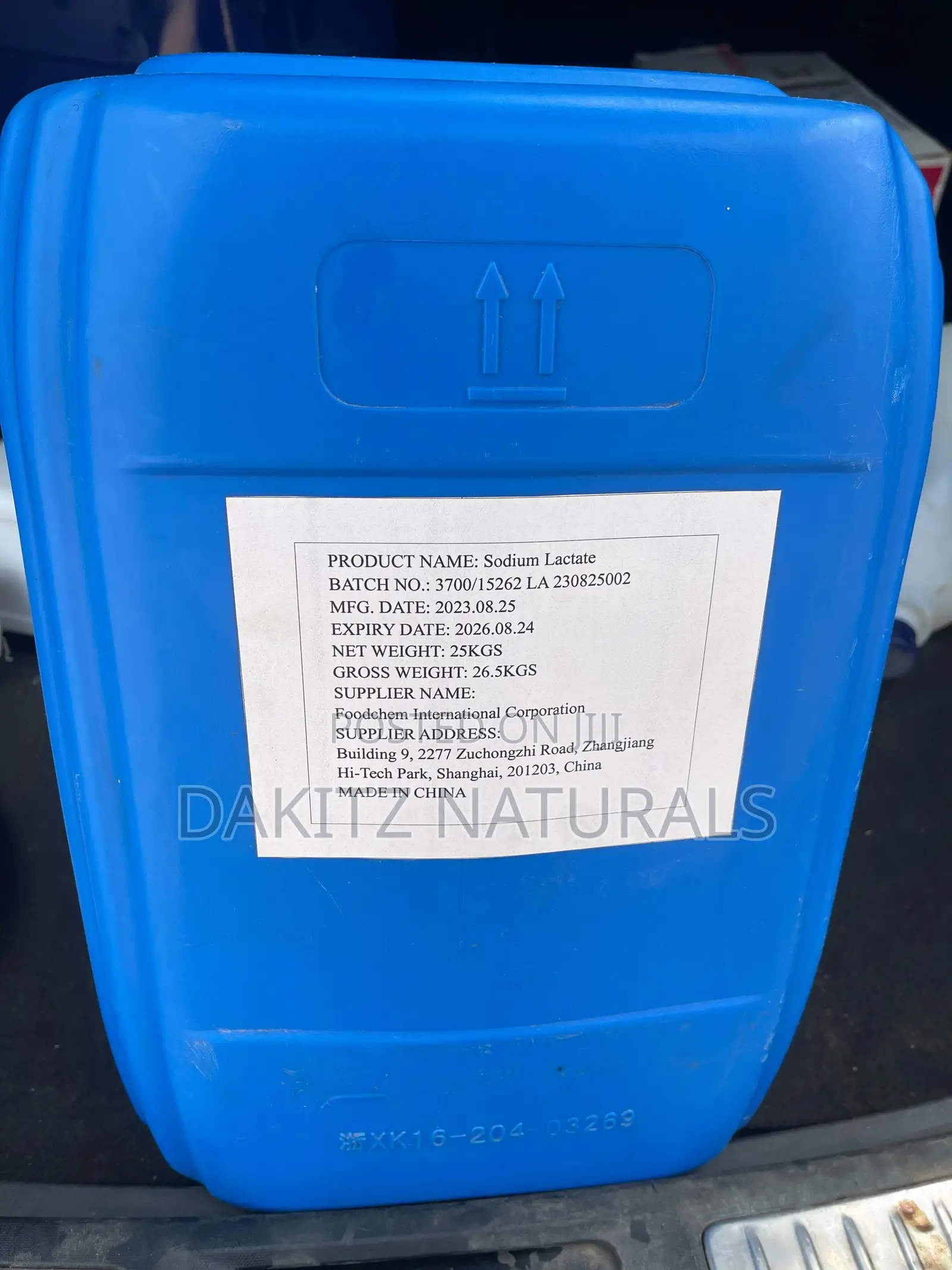 Sodium Lactate 25kg