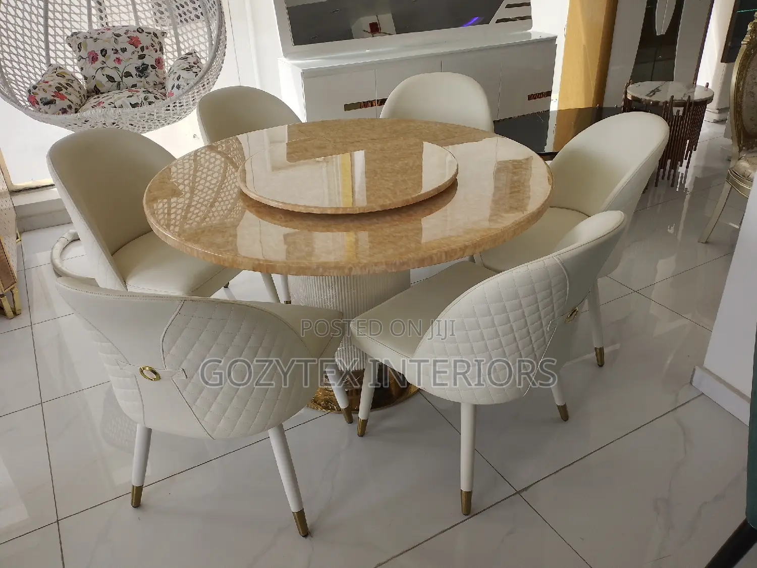Marble Dinning Table Set