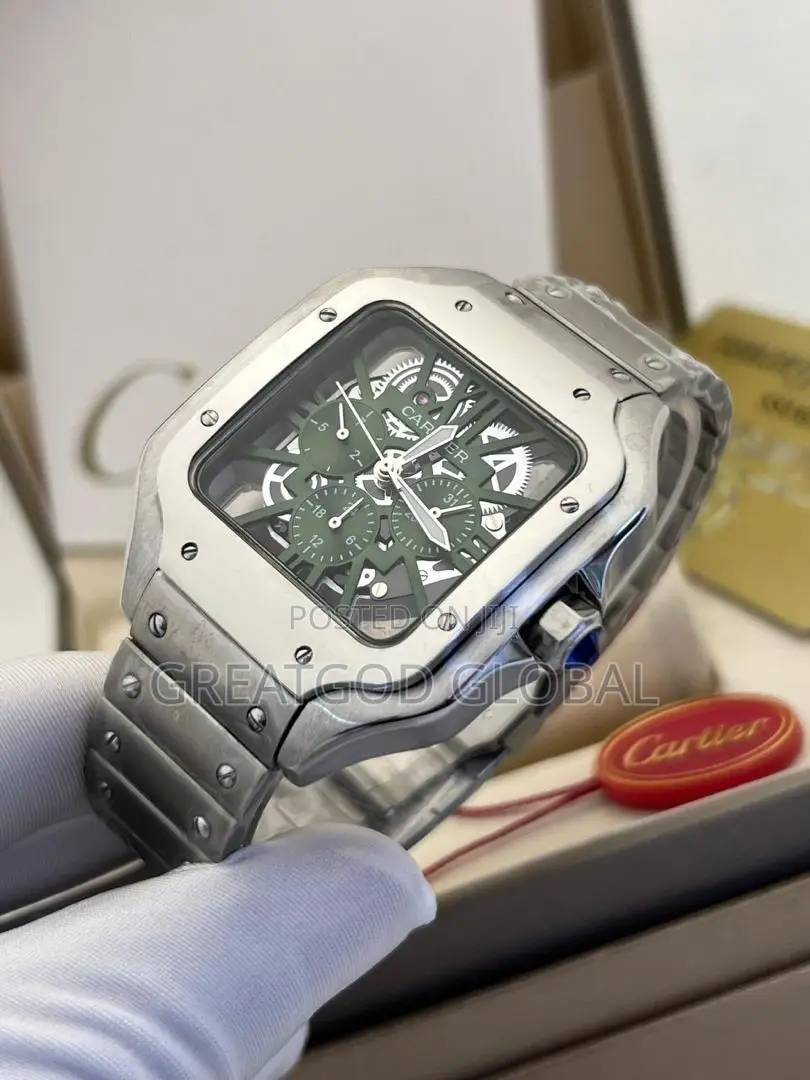 Cartier Chronograph Chain Wrist Watches  Steel