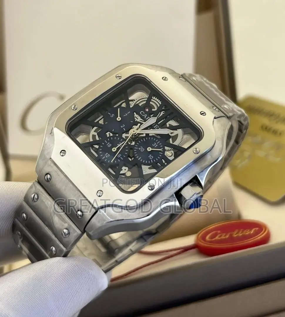 Cartier Chronograph Chain Wrist Watches  Steel