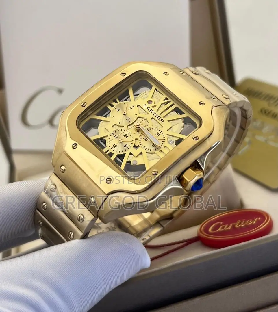 Cartier Chronograph Chain Wrist Watches  Steel