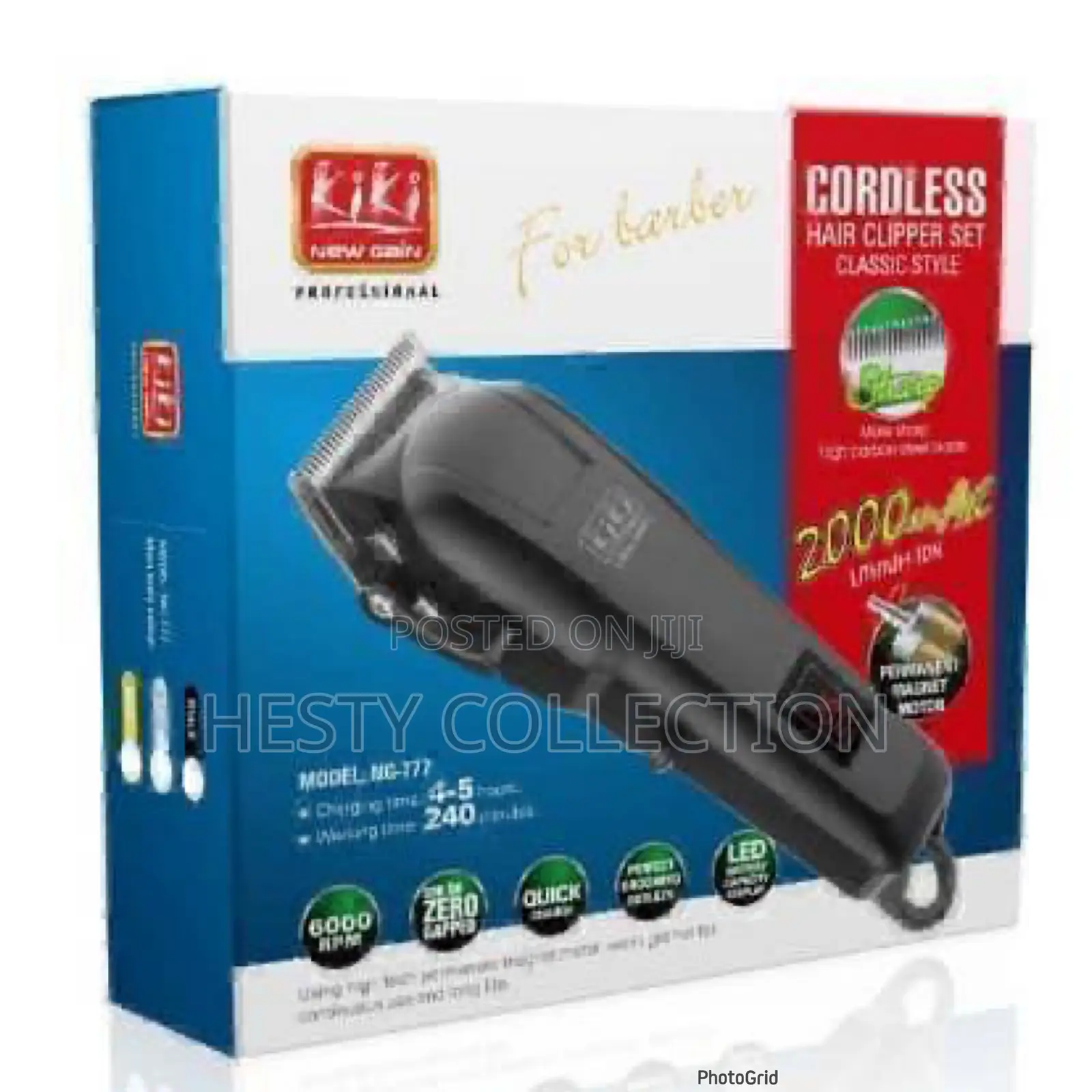 Kiki Digital Display Rechargeable Cordless Clipper Trimmer