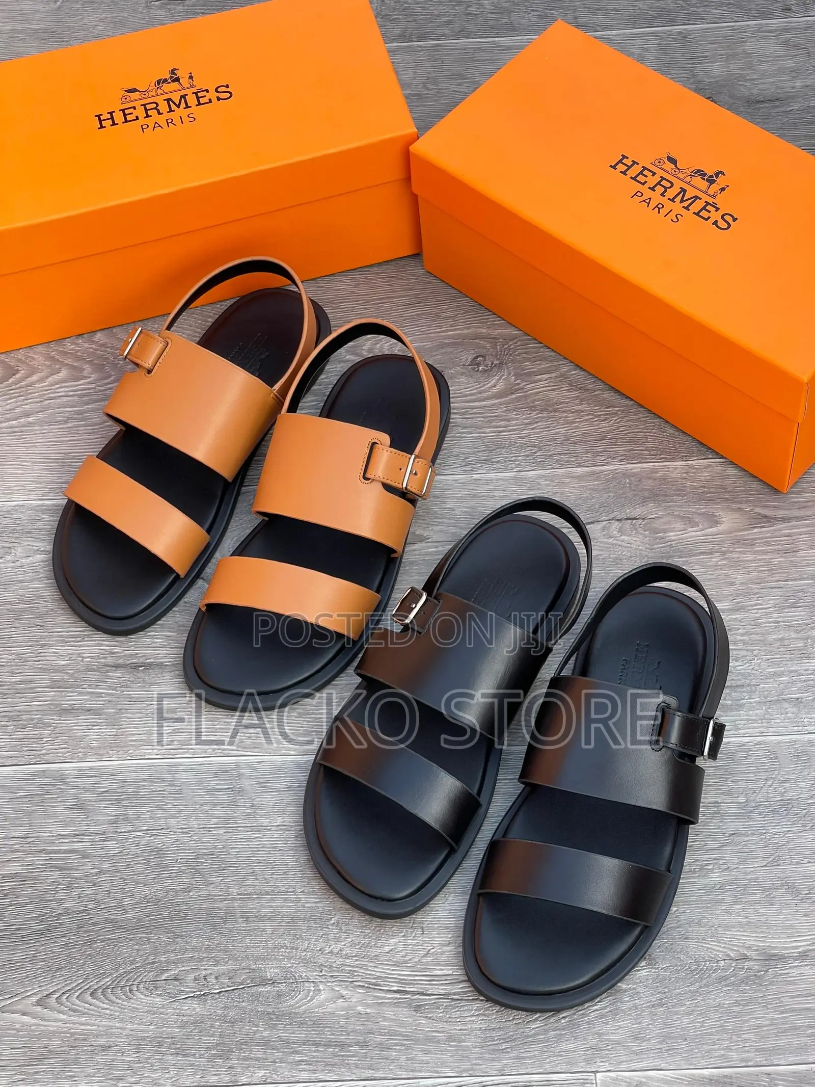 Original Hermes Leather Sandals