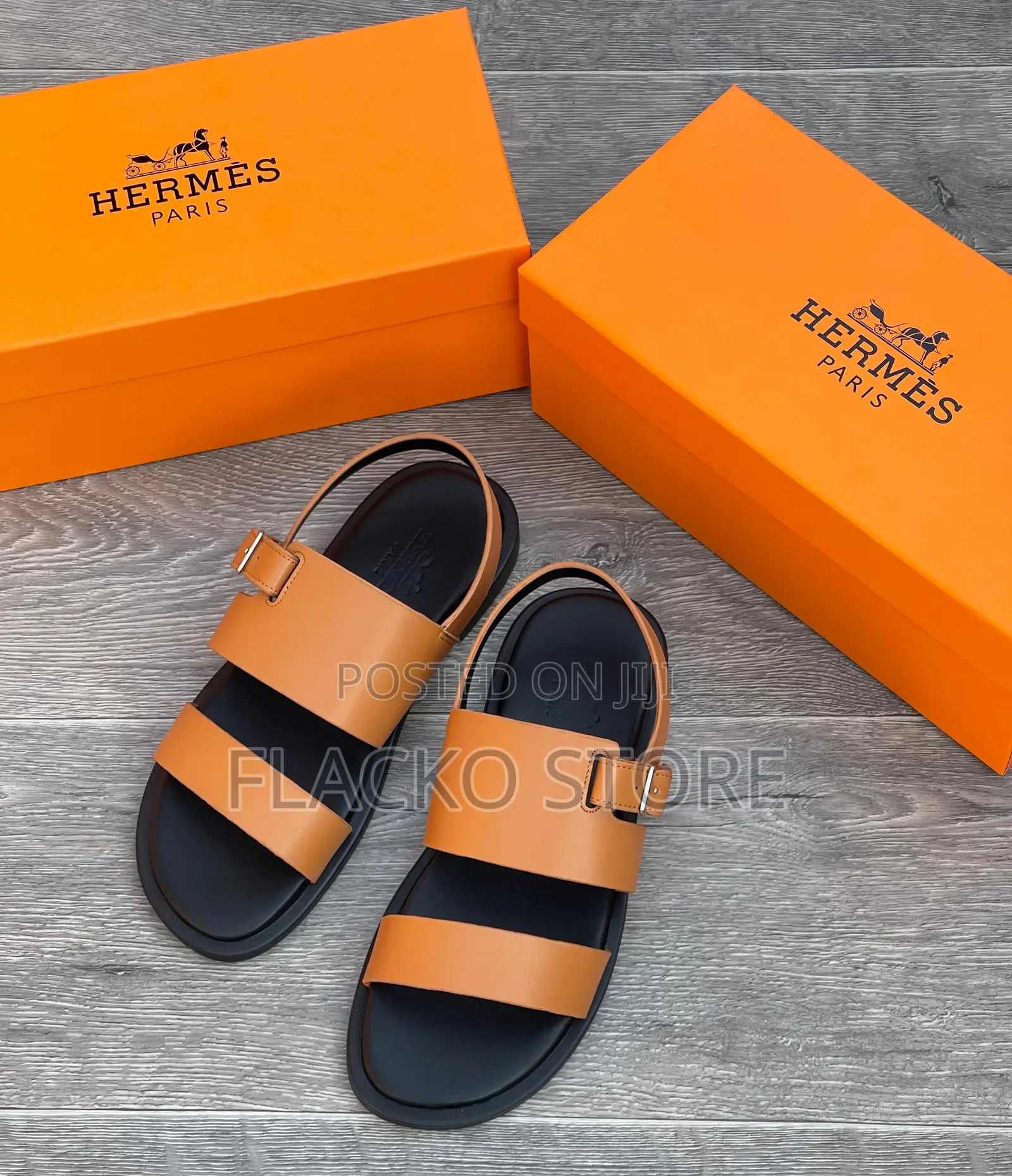 Original Hermes Leather Sandals
