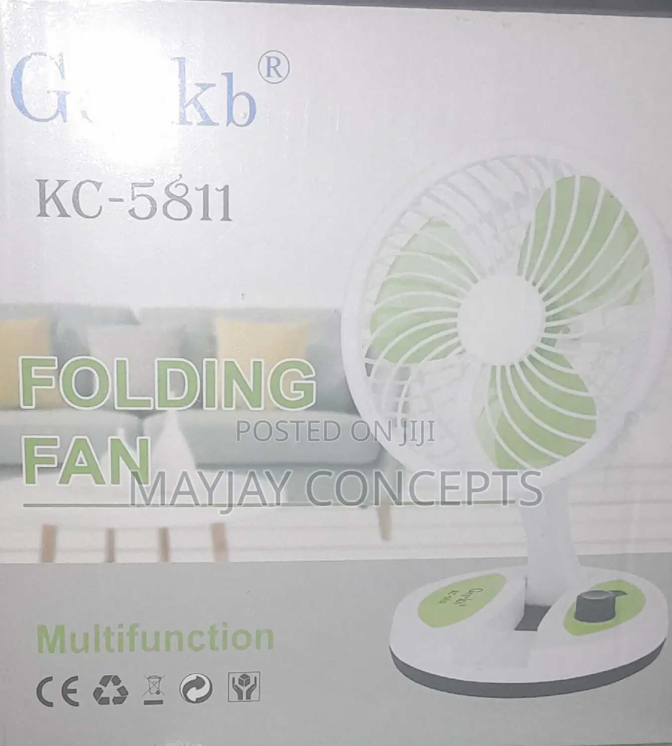 Gcy.Kb Multifunction Led Foldable Table Fan