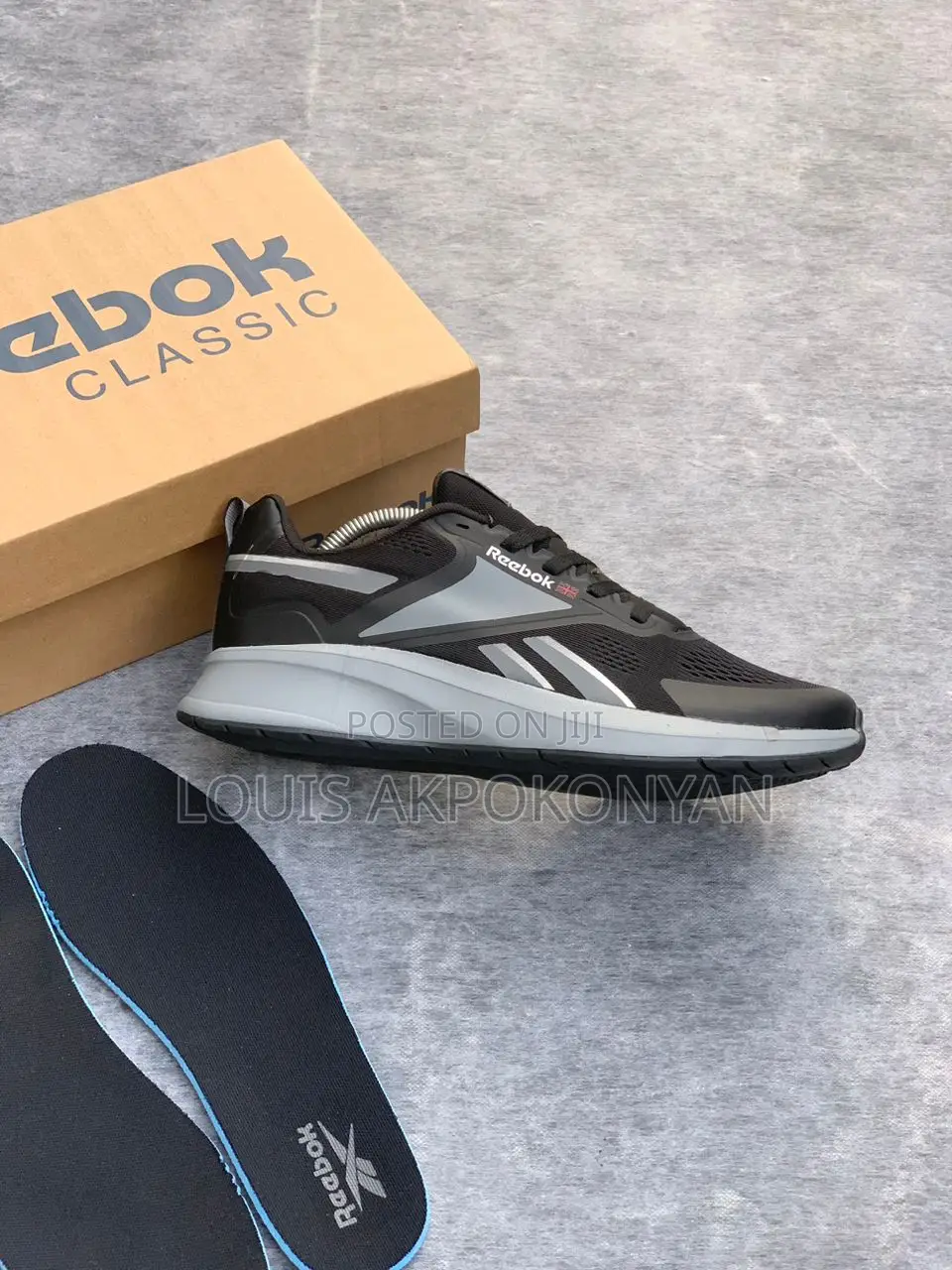 Reebok Fusion Run Lite Black/Grey Sneakers