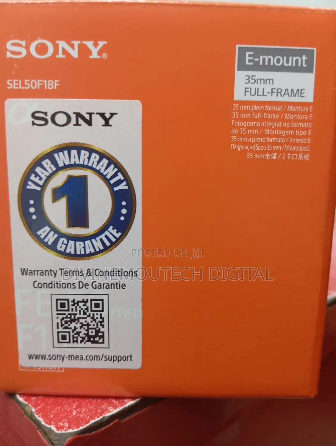 Sony A Lens 50mm F1.8 Brand New, E Mount