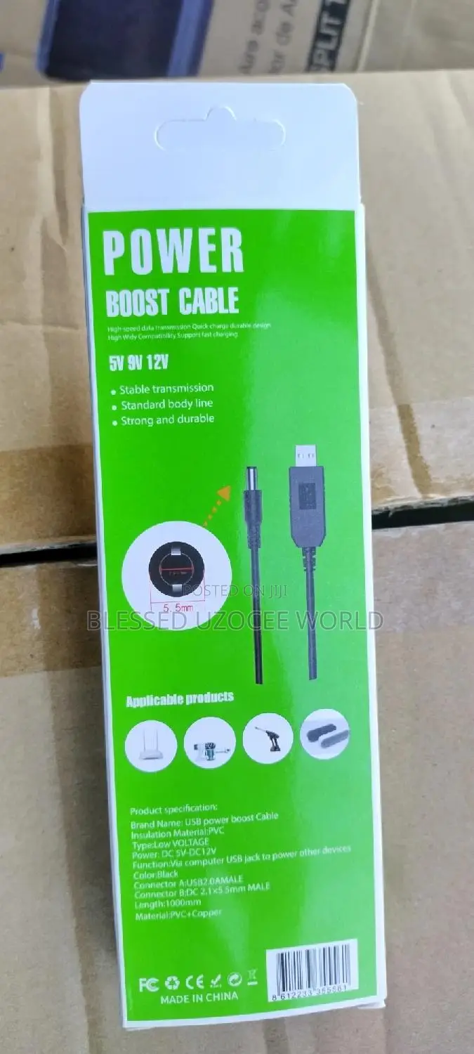 USB Power Boost Cable, Convert USB 5V to 12V,9V Power Device