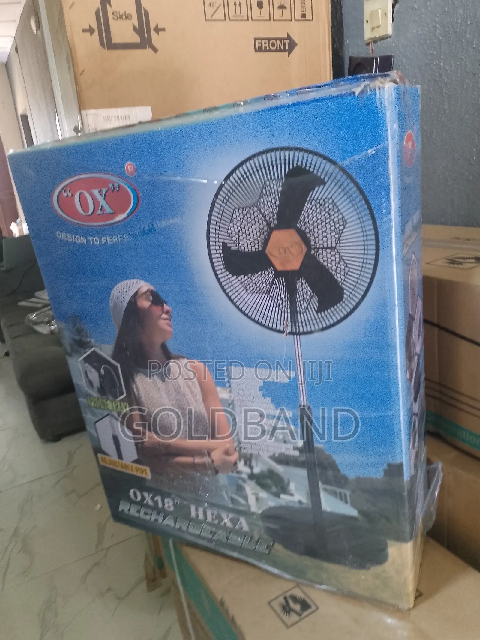 OX Hexa Rechargeable Standing Fan- Good Quality