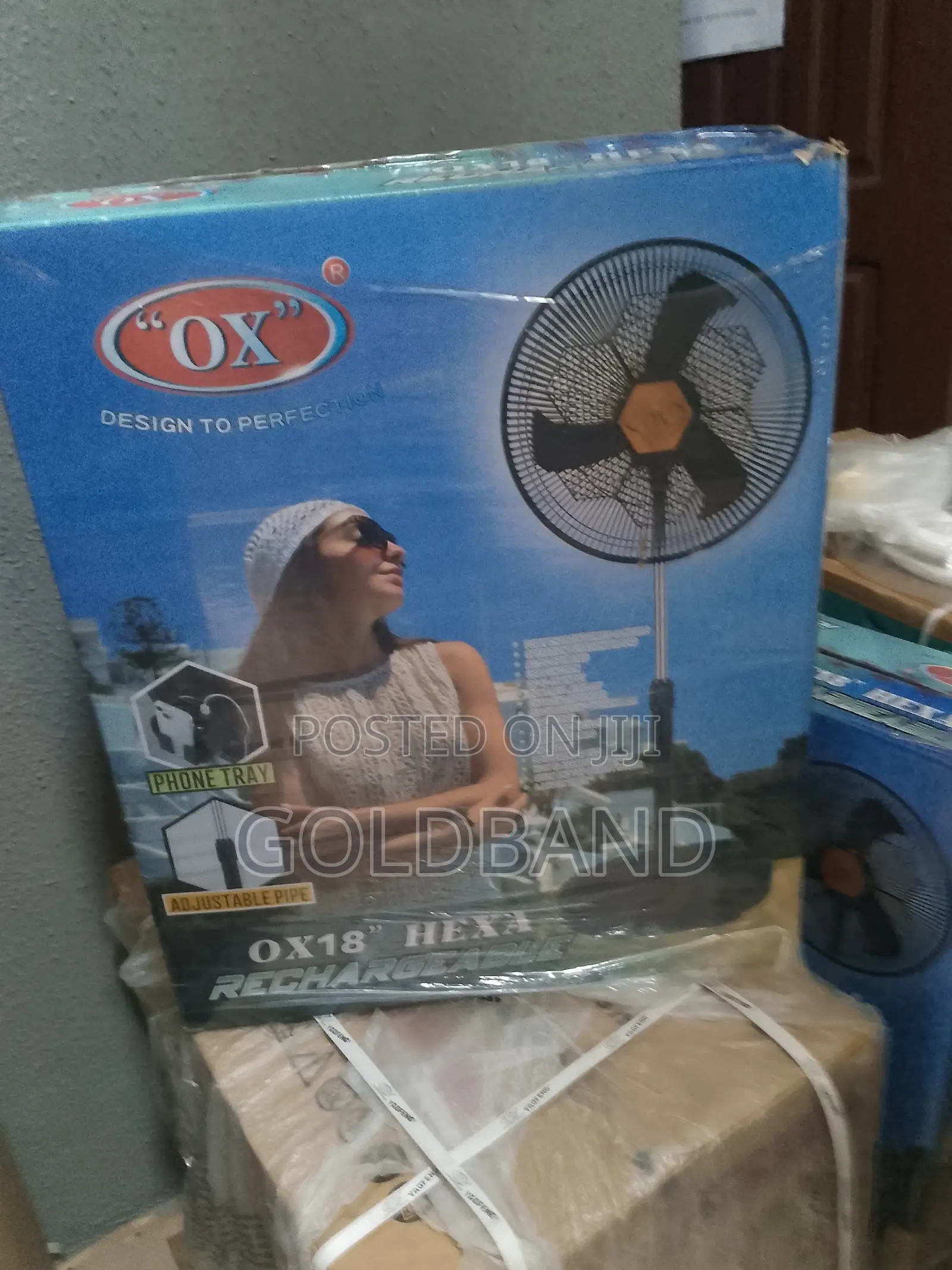 Brand New OX 18 Inches Hexa Rechargeable Standing Fan