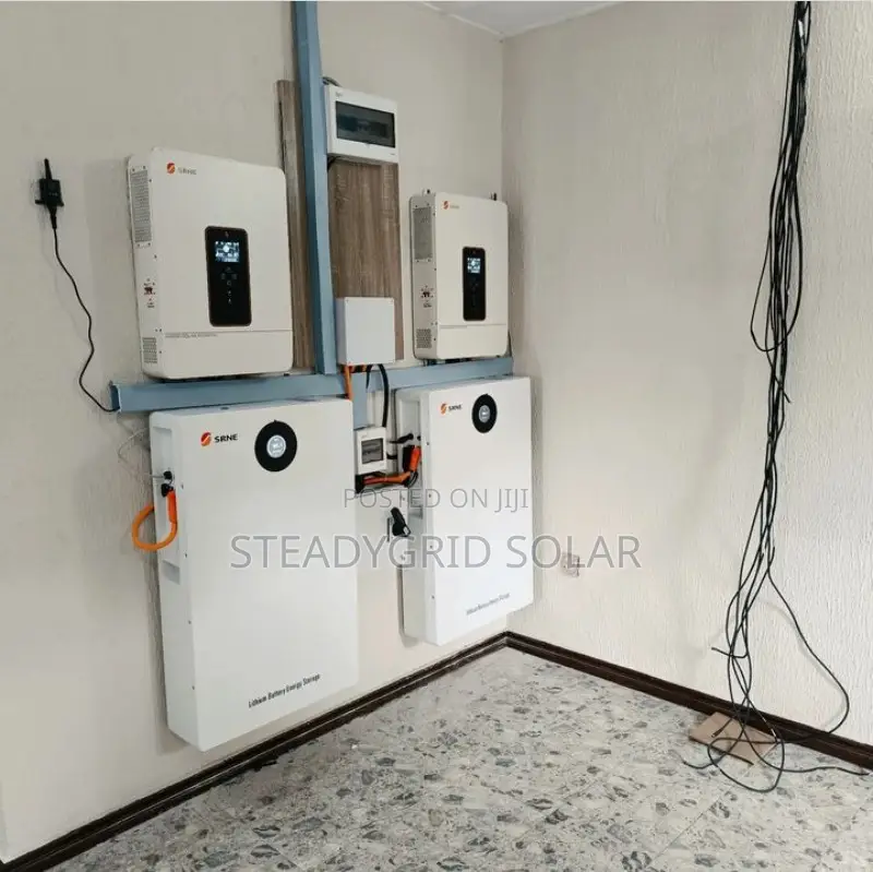 20kva Solar Hybrid Inverter Setup With 20kwh Lithium Batteri