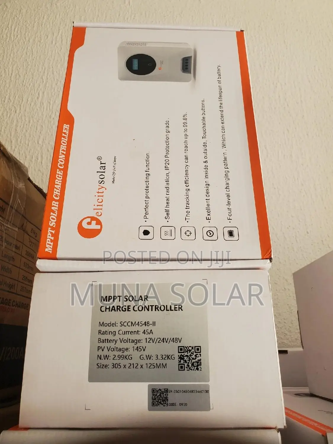 45ah 12v to 48v Felicity Charge Controller