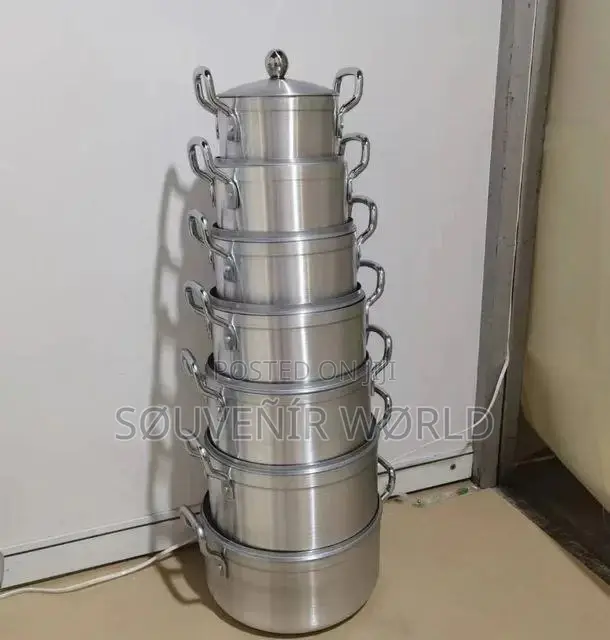 5pcs Aluminum Stock Pot Set
