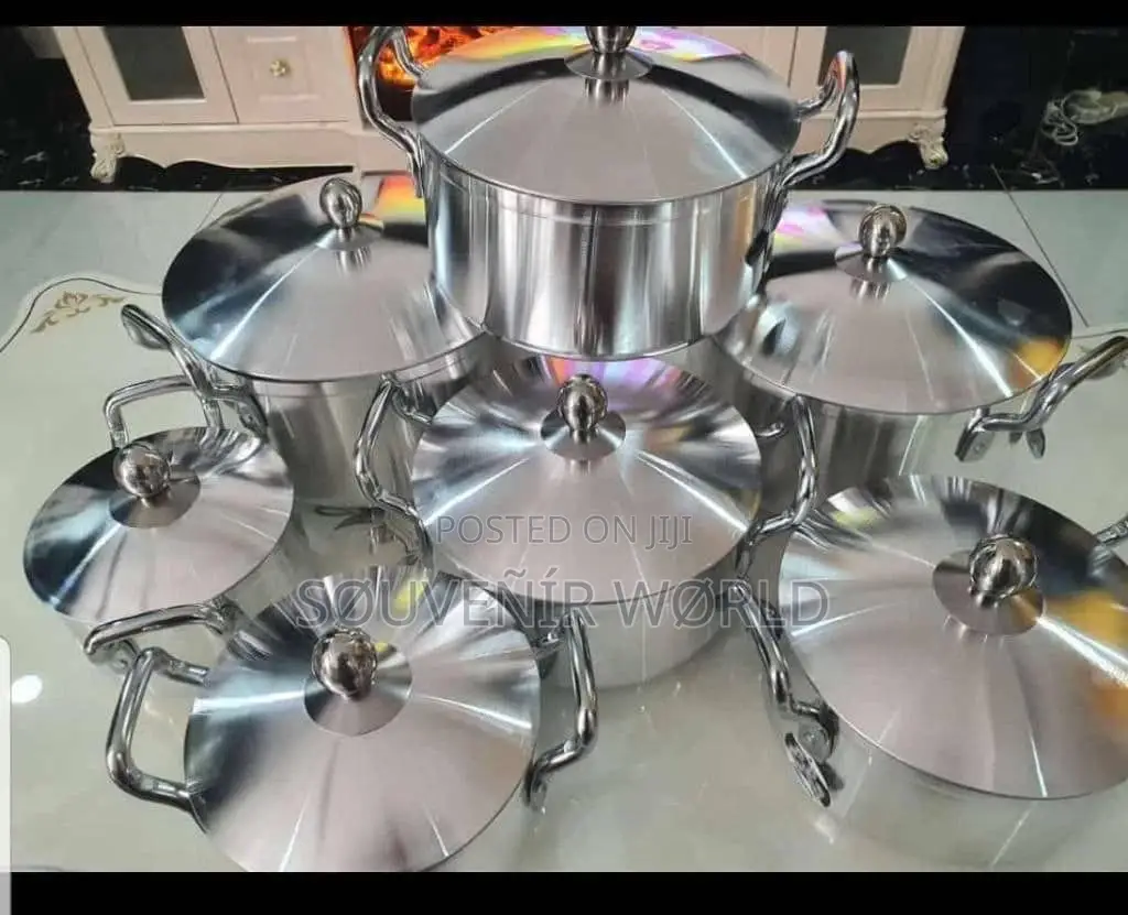 5pcs Aluminum Stock Pot Set