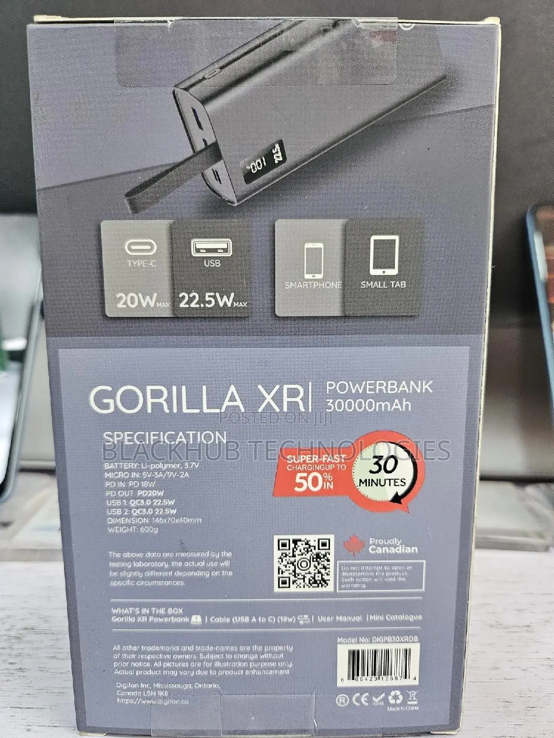 Digifon Gorilla XR 30000mah Powerbank