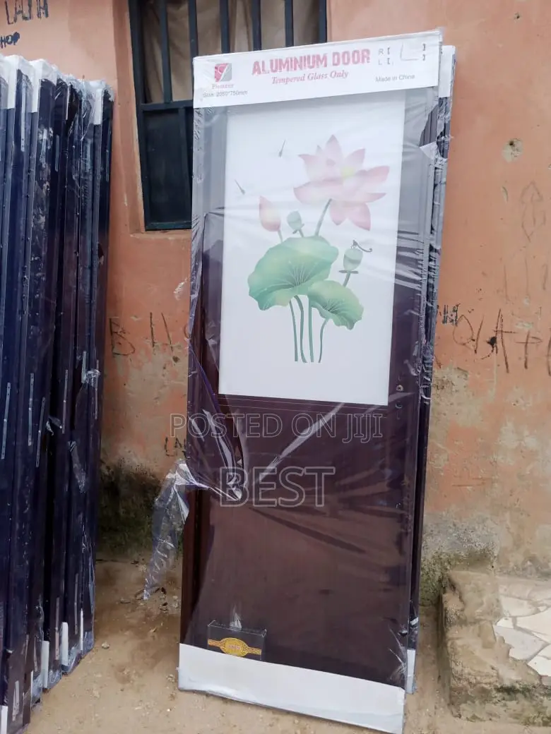 Aluminum Half Glass Toilet Door