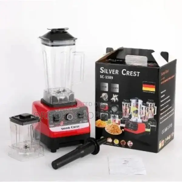 Silver Crest Blender With 2 Cup-4500 Watts