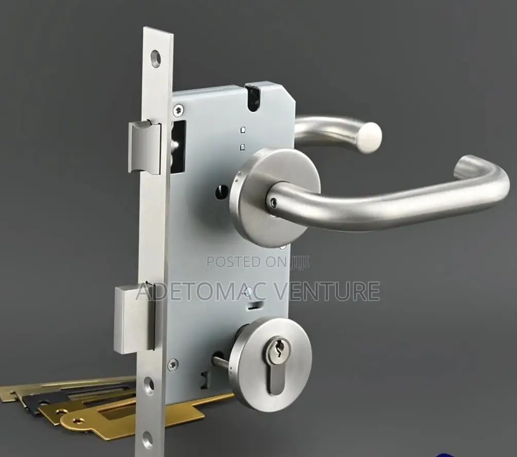 Original Europe Stainless Unrose Lock Set and Handles