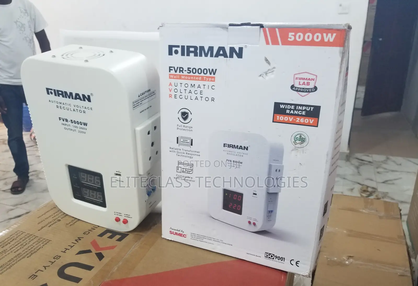 Super Power 5000W Firman Wall Mounted Stablizer.