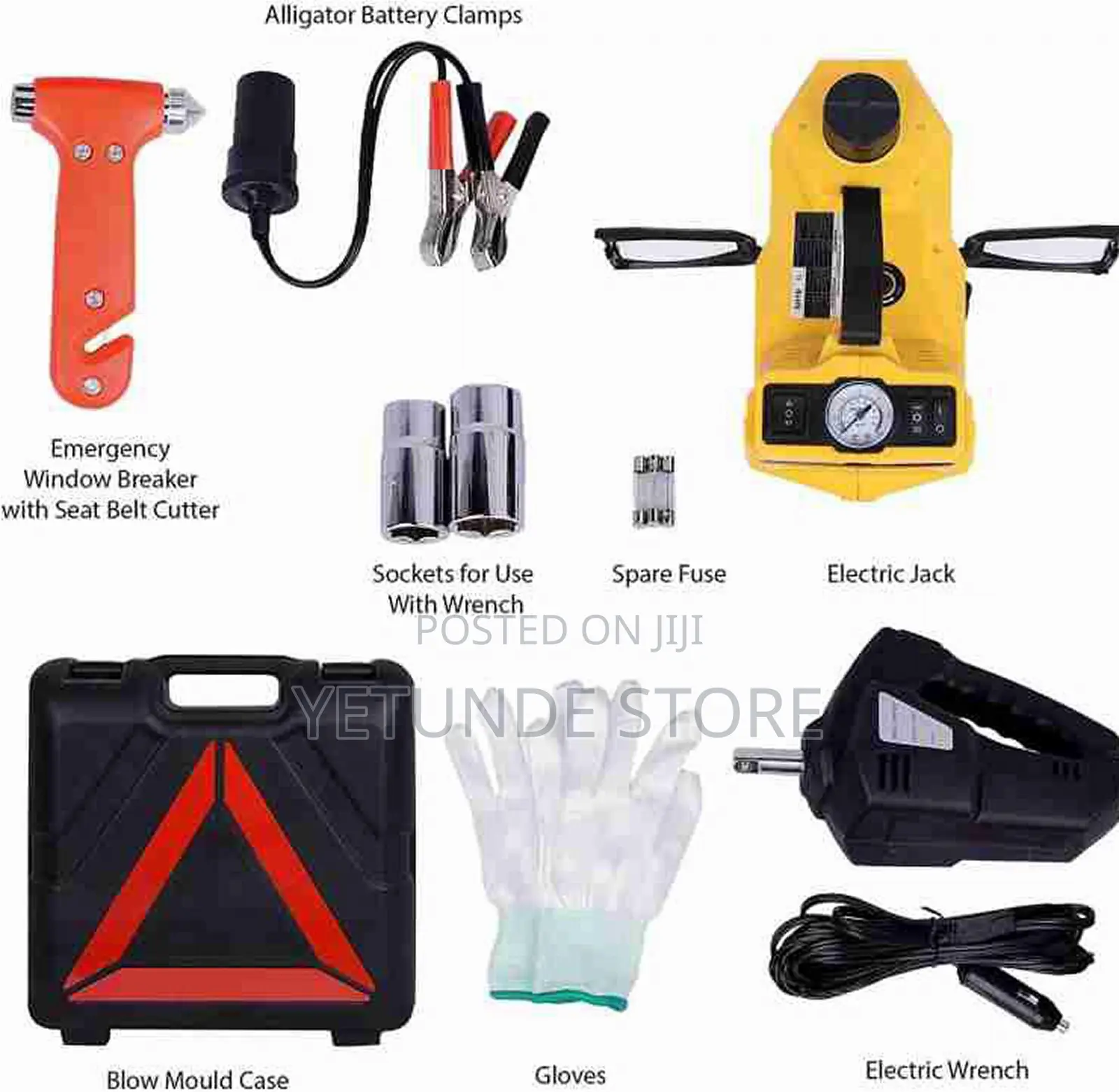 4IN1: Electric Hydraulic Jack, Electric Impact Wheel Nut Gun