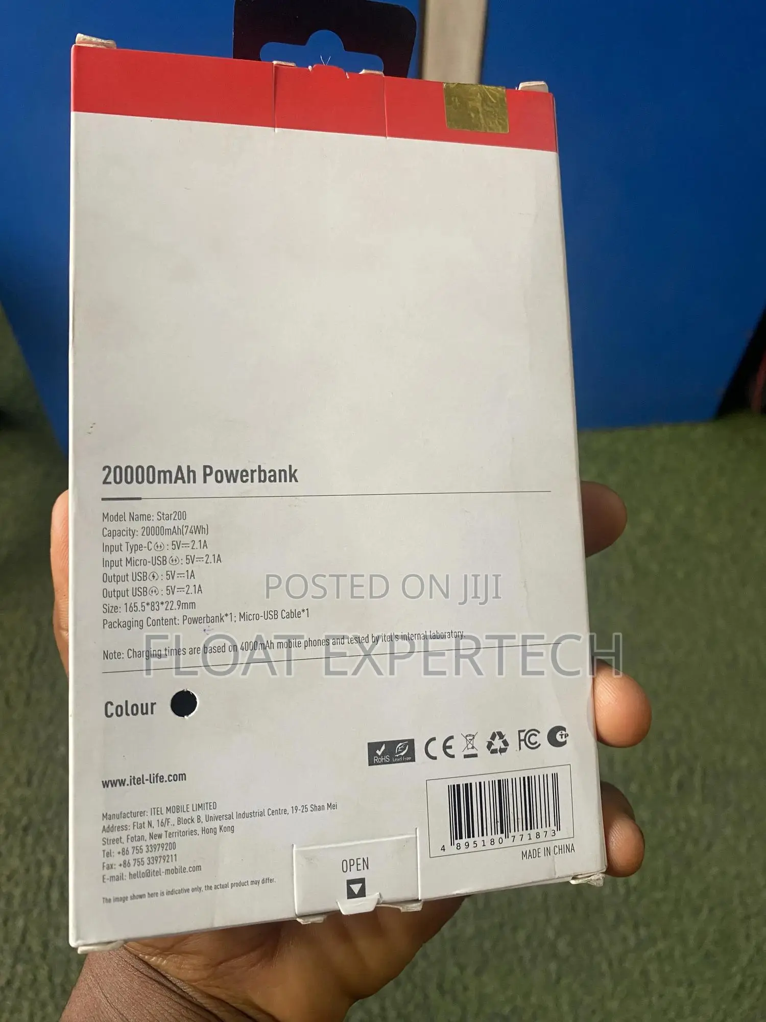 Itel Power Bank 20000mah