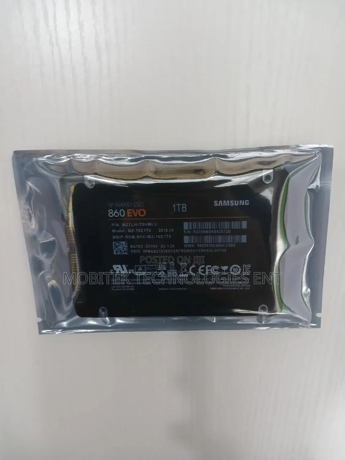 1tb Samsung SSD Evo 860 Sata Laptop Drive