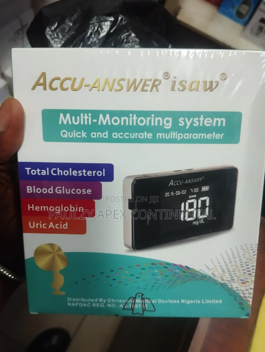 Cholesterol, Blood Glucose, Hemoglobin And Uric Acid Machine