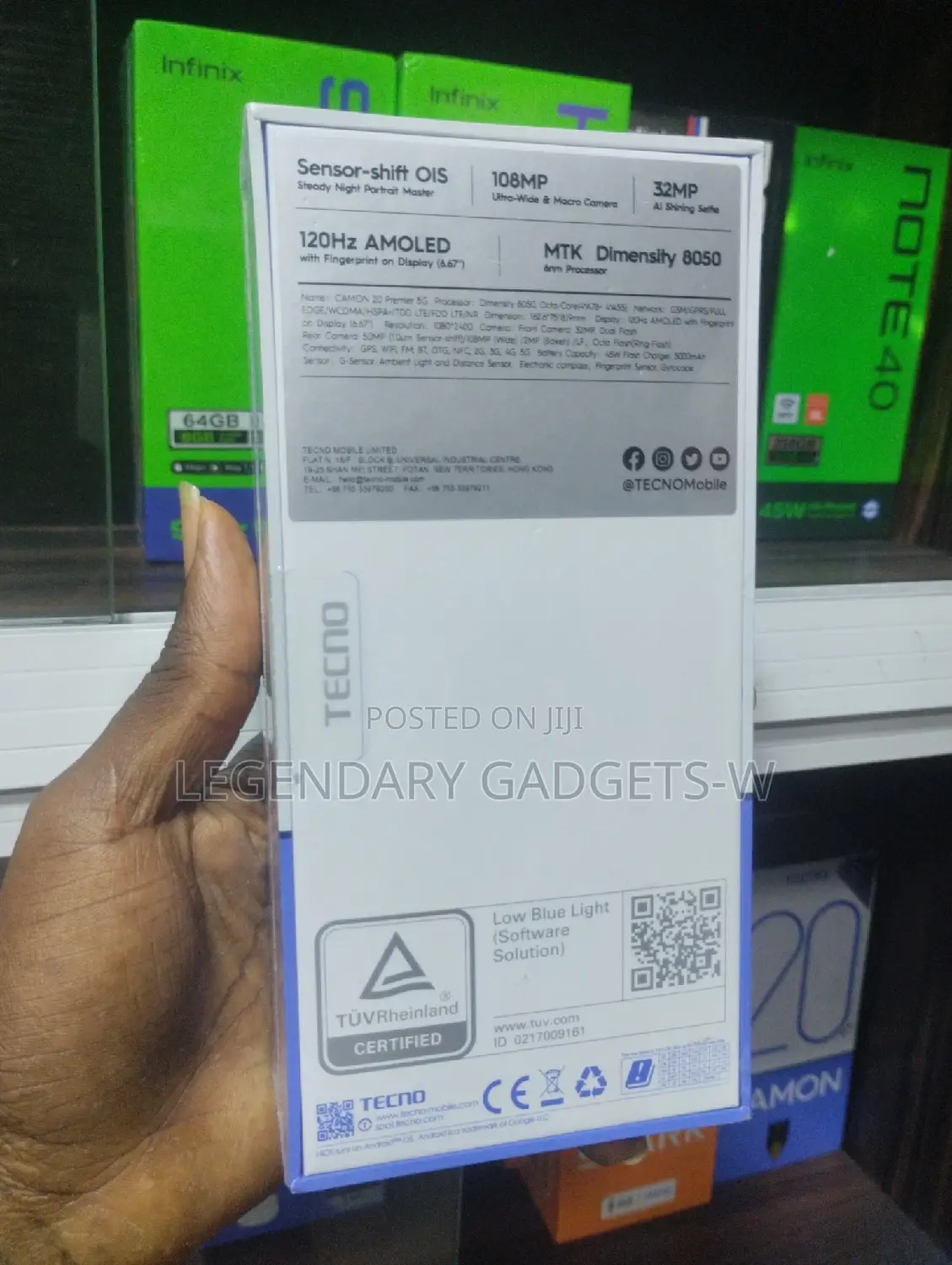 New Tecno Camon 20 Premier 5G 512 GB Black