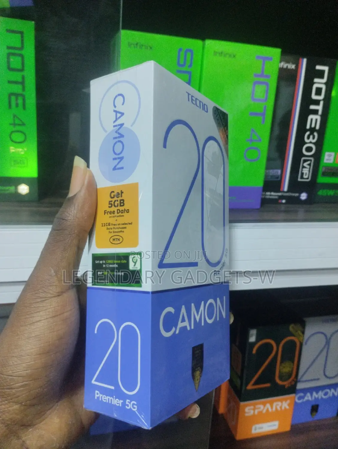 New Tecno Camon 20 Premier 5G 512 GB Black