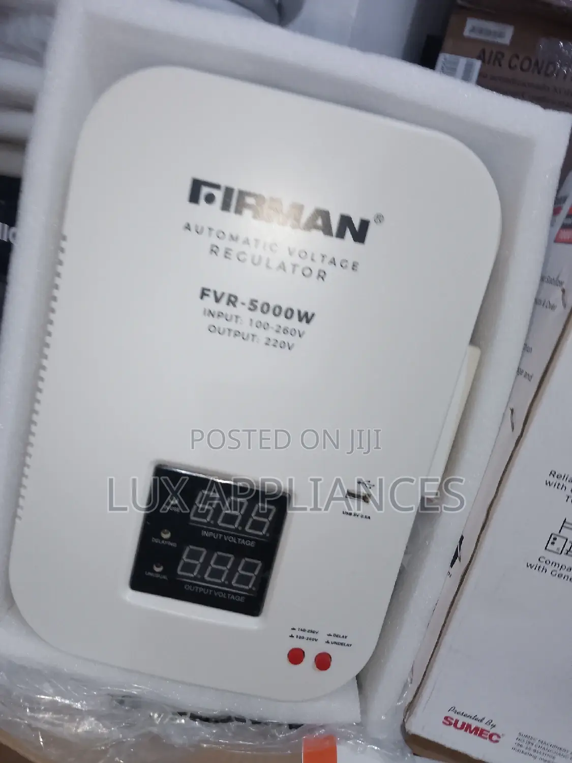 Power Protection FVR-5000W Voltage Compatibility Stabilizer