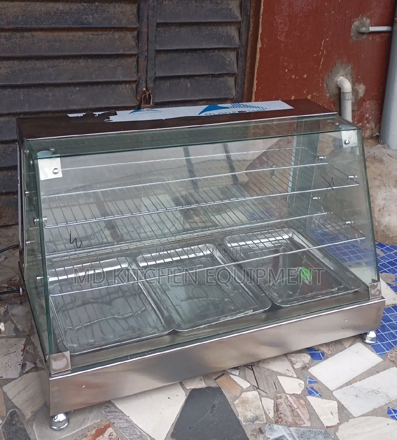 3 Plates Snacks Warmer Fabricated