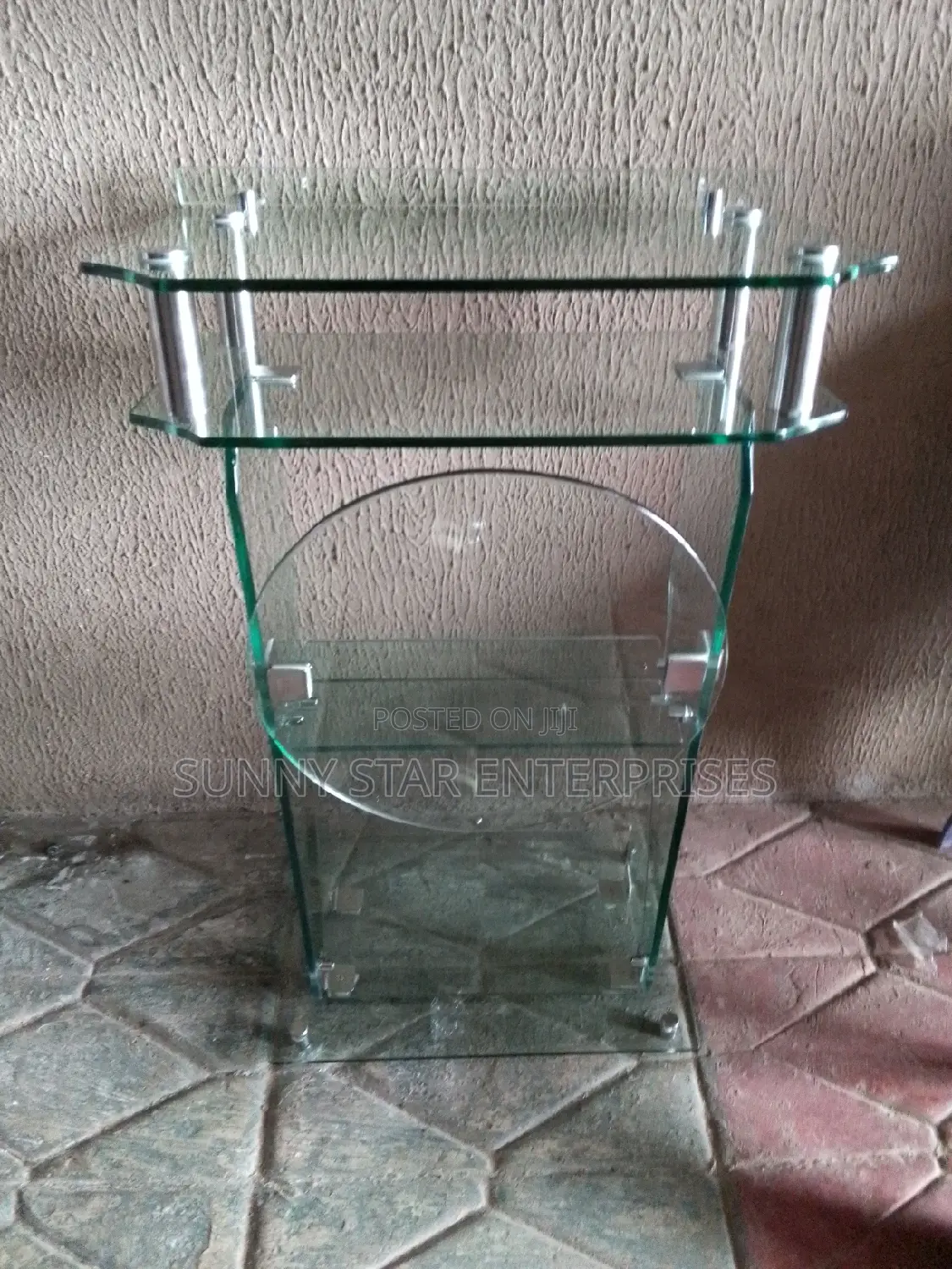 Quality Thick Glass Pulpit for Church