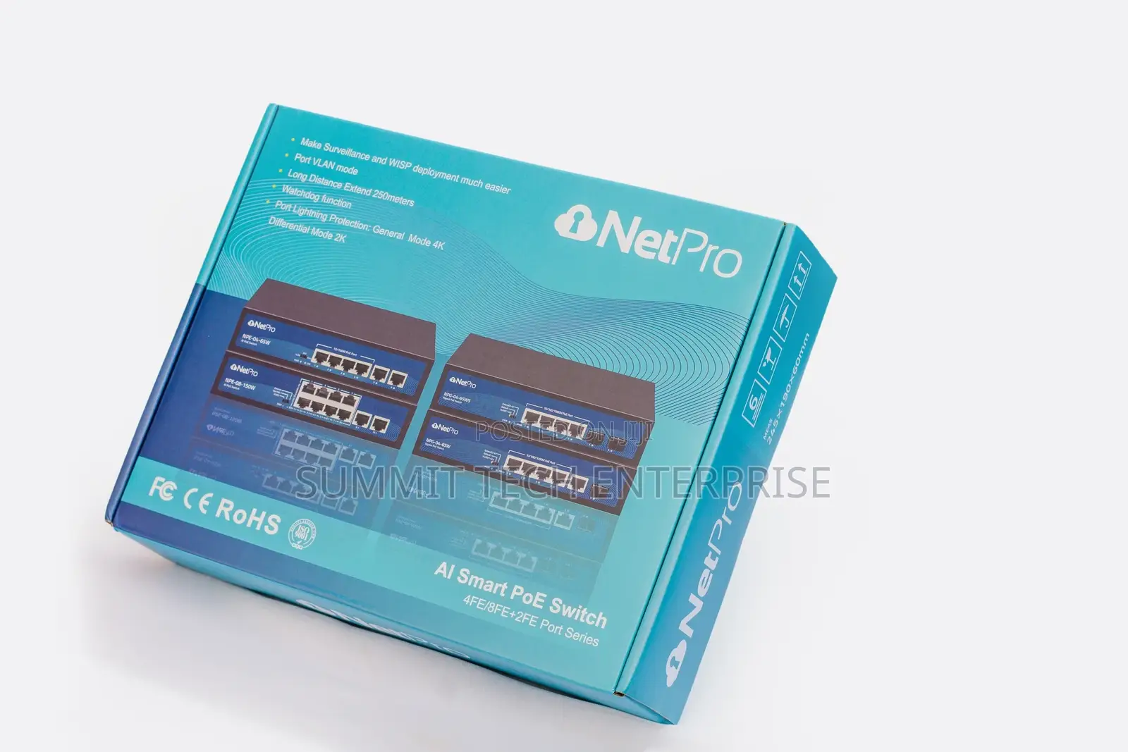 Netpro NPE-04-65W 6-port 10/100 Intelligent Standard Poe Swi