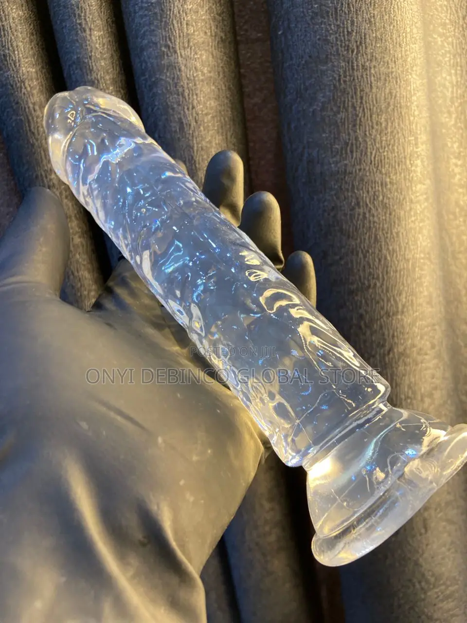 Super Suction Transparent Realistic Dildo Ball-Free