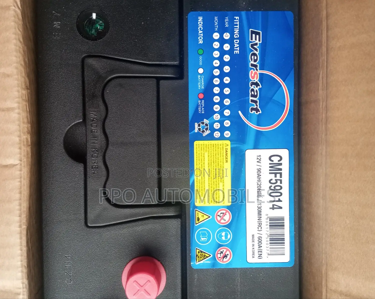 12V 90ah Everstart Original Korea Battery.