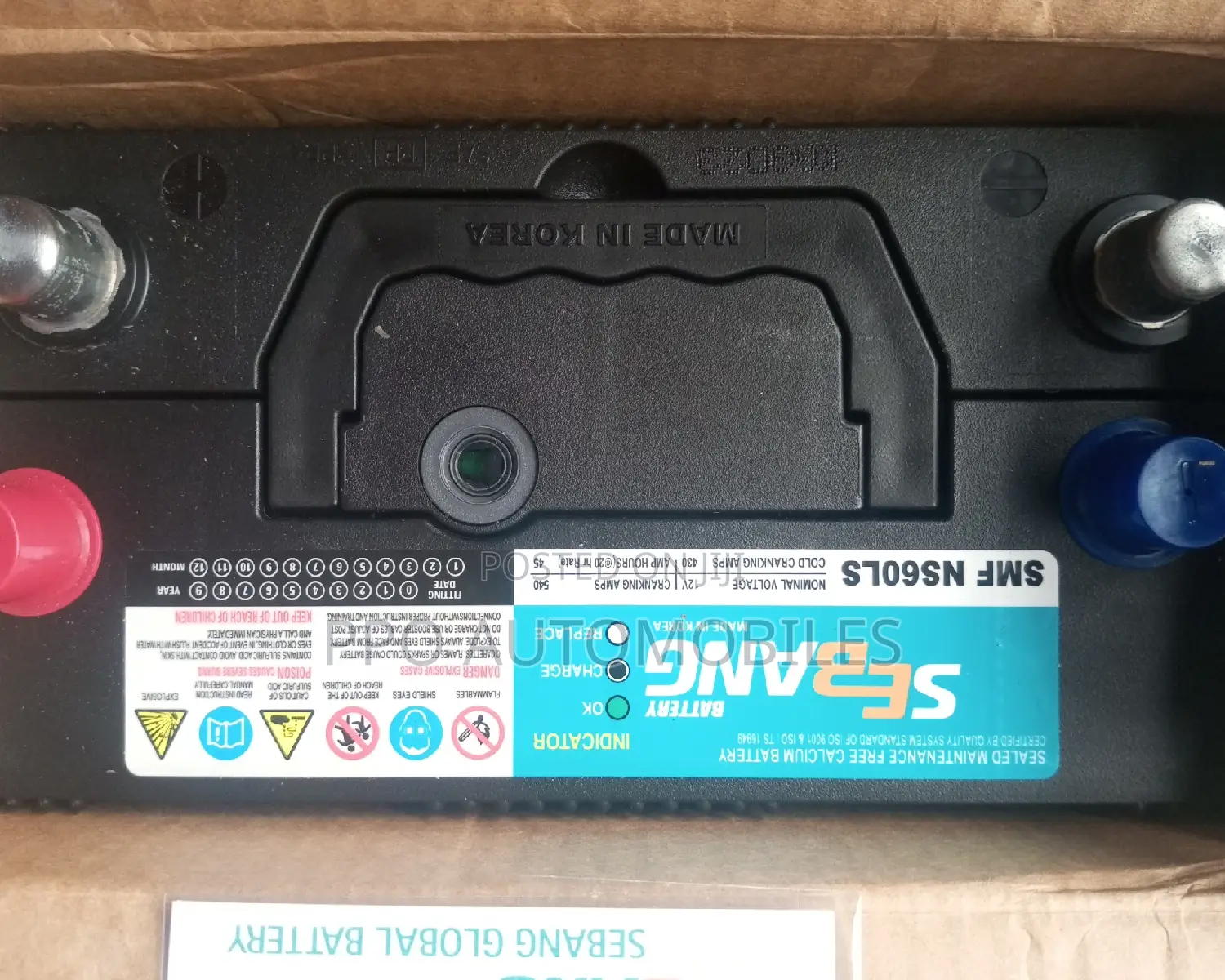 12V 45ah Sebang Original Korea Battery