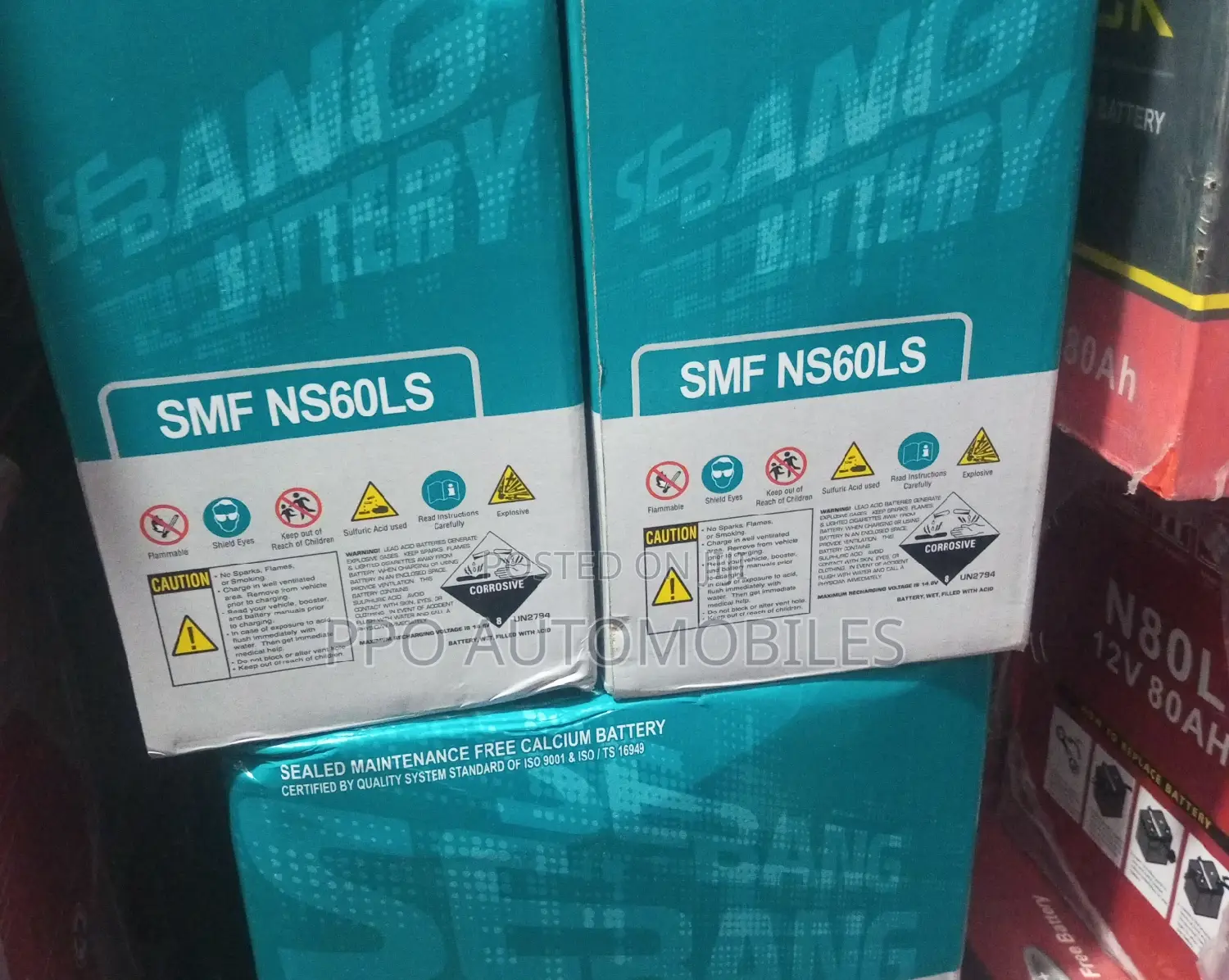 12V 45ah Sebang Mf Korea Battery