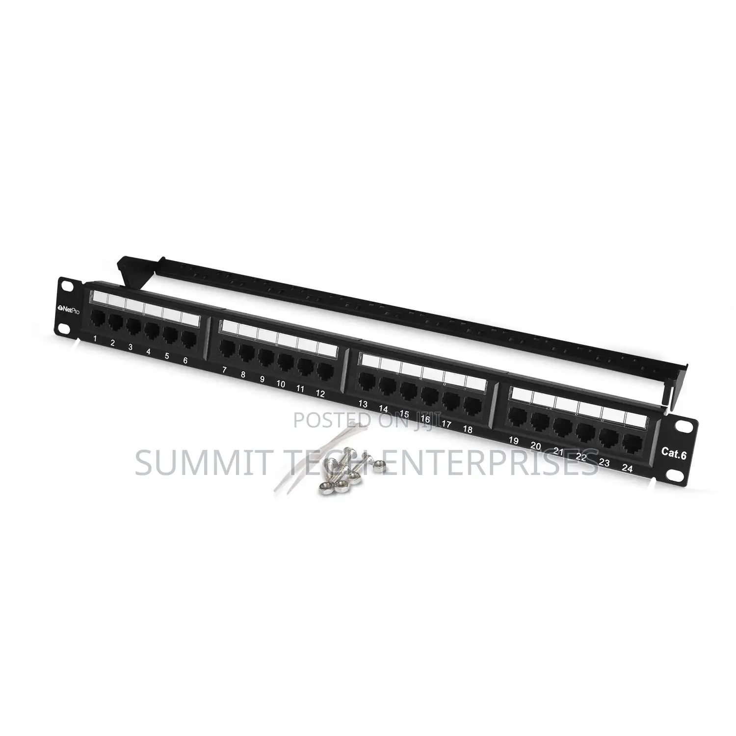 Netpro 24 Port 1U Rackmount Cat 6 Unshielded Full Loaded Pat