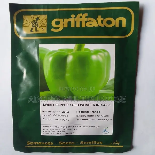 Sweet Pepper Seed Tolo Wonder 25g