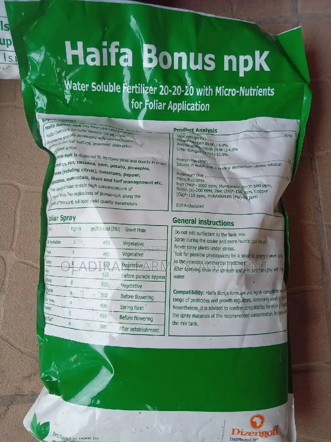 Haifa Bonus NPK 20 20 20