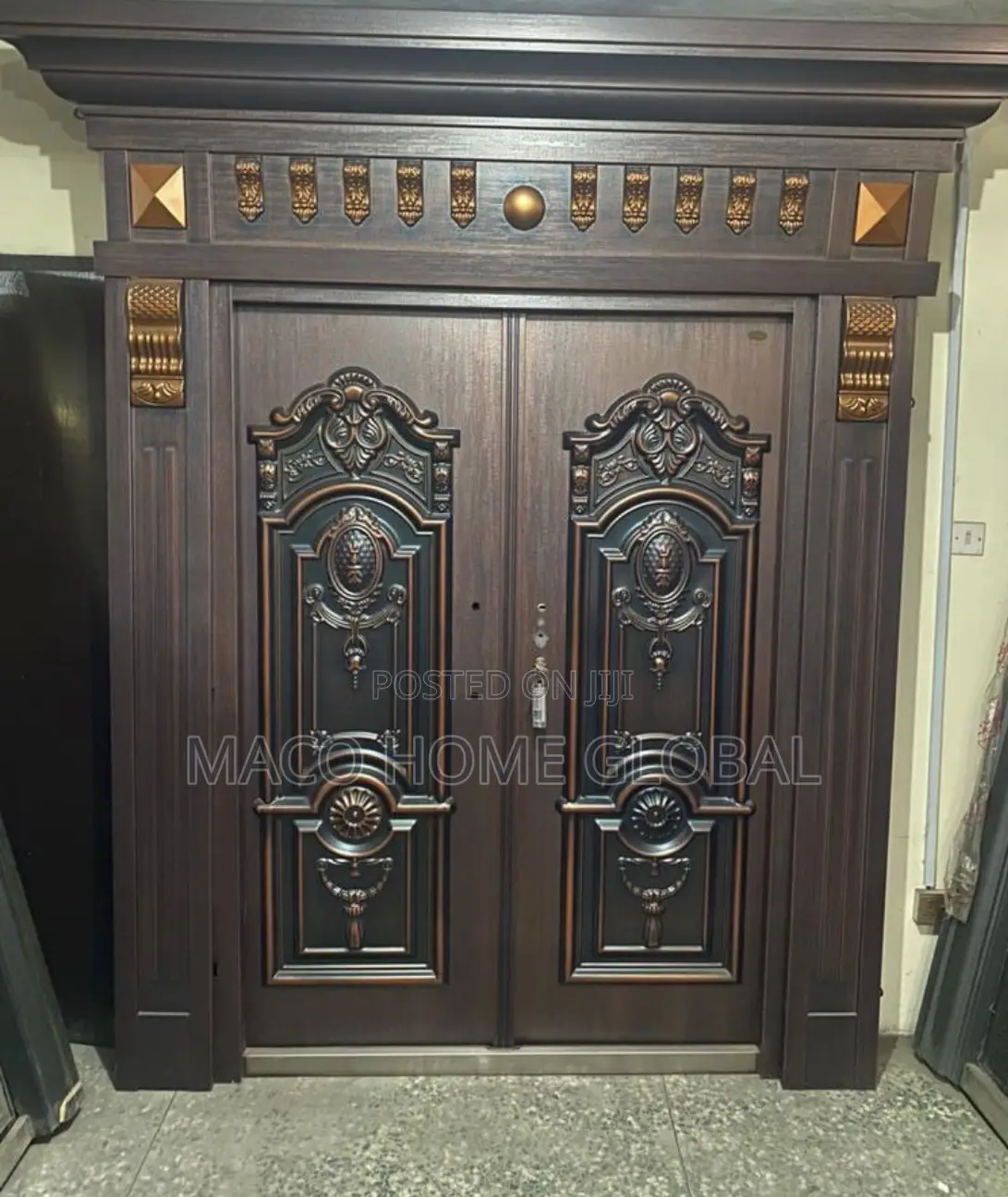 5ft by 7ft Copper Cast Door With Ark