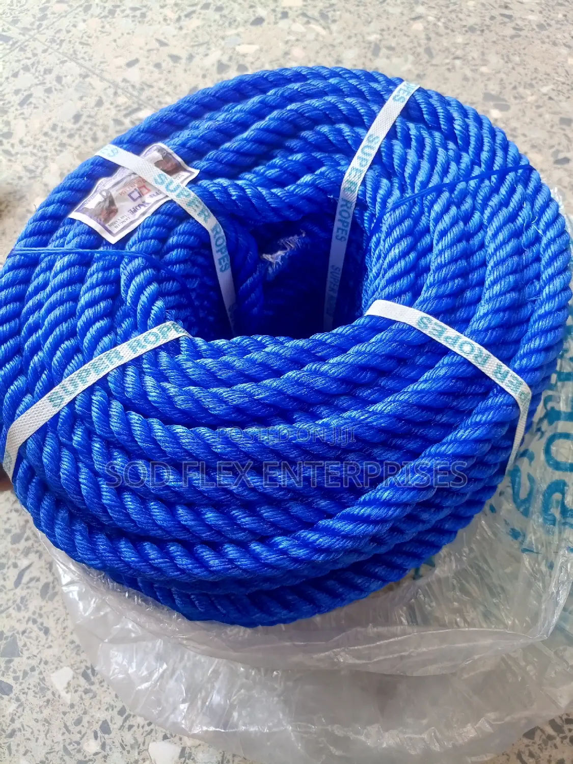 20mm Blue Marine Rope By 100 Yarsd
