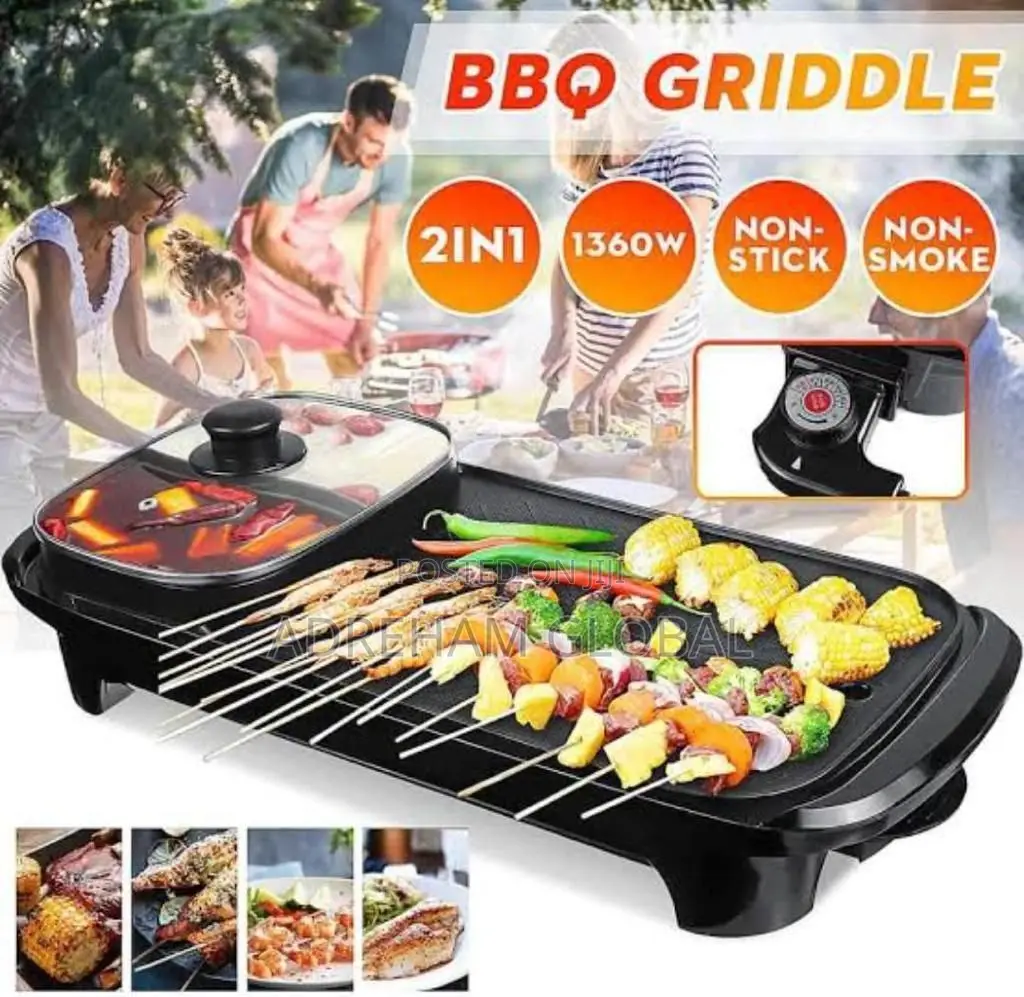 Sokany 2 in 1 Grill Maker 1360watts 