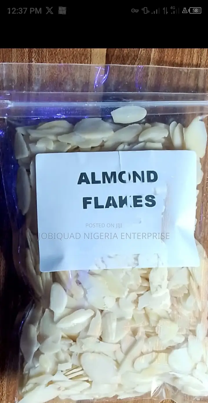 Almond Blanch Organic Flakes(Without Skin )Qty 100g,260g
