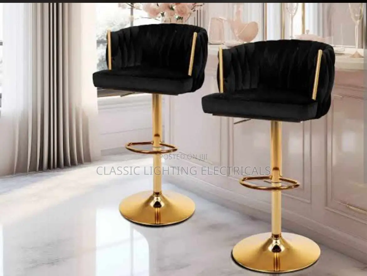 Adjustable Lounge Bar Chairs Modern Simple Back Design