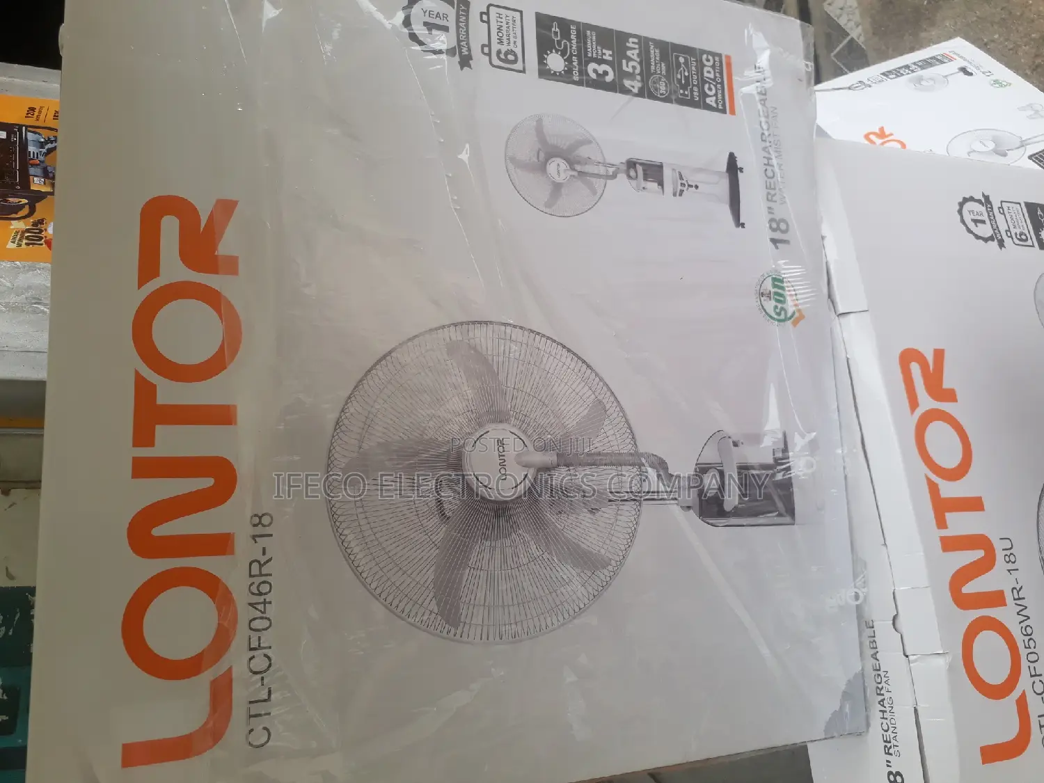 Lontor Water Fan. 18inches